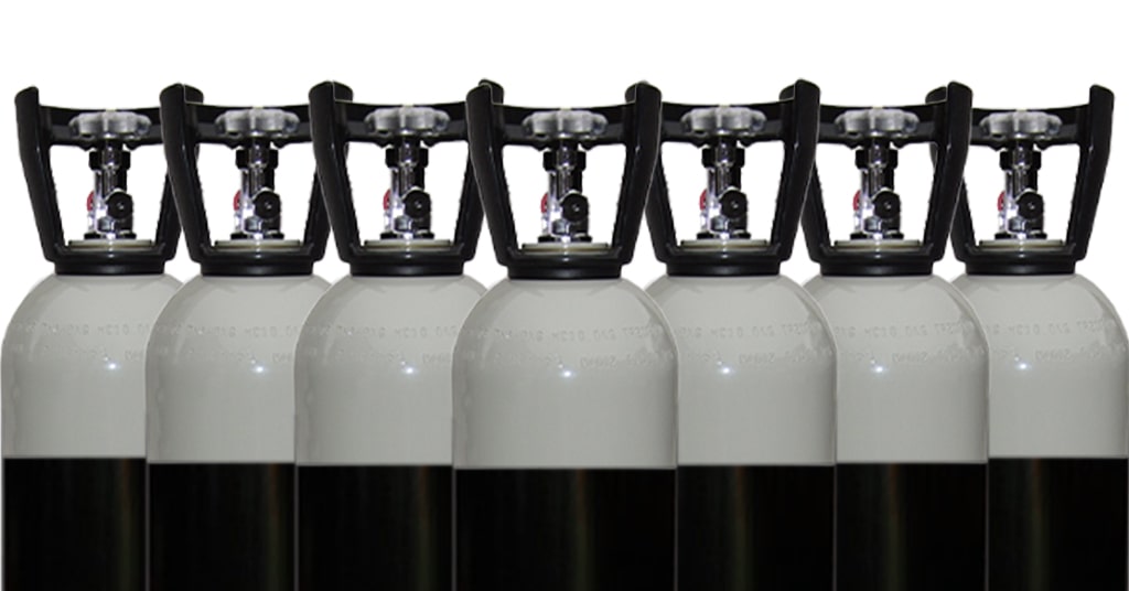 Carbon Dioxide gas for various industrial applications, supplied by O & T Enterprises.